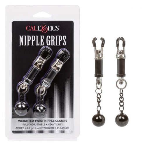 NIPPLE GRIPS WEIGHTED TWIST NIPPLE CLAMPS - SE255120