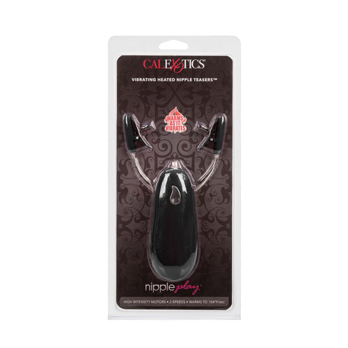 NIPPLE PLAY NIPPLE TEASERS VIBRATING & HEATED BLACK - SE259905