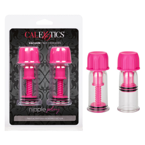 NIPPLE PLAY VACUUM TWIST SUCKERS PINK - SE264510