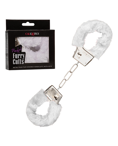 PLAYFUL FURRY CUFFS WHITE - SE265115
