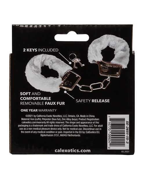 PLAYFUL FURRY CUFFS WHITE - SE265115