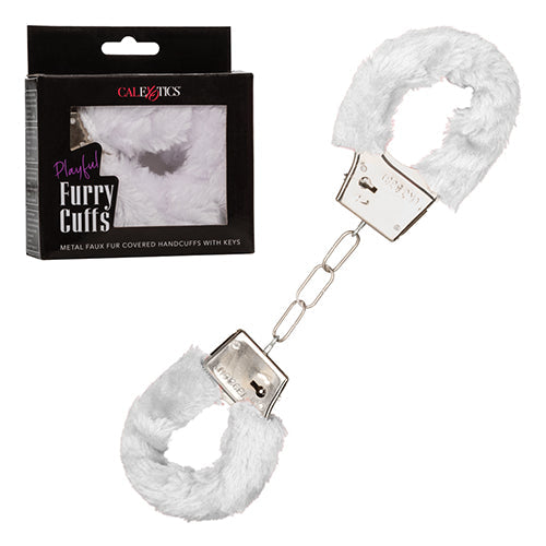 PLAYFUL FURRY CUFFS WHITE - SE265115