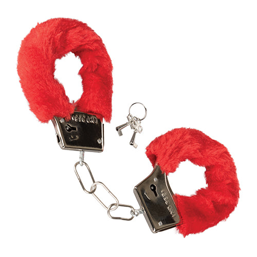 PLAYFUL FURRY CUFFS RED - SE265125
