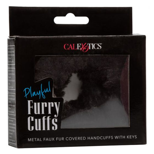 PLAYFUL FURRY CUFFS BLACK - SE265130