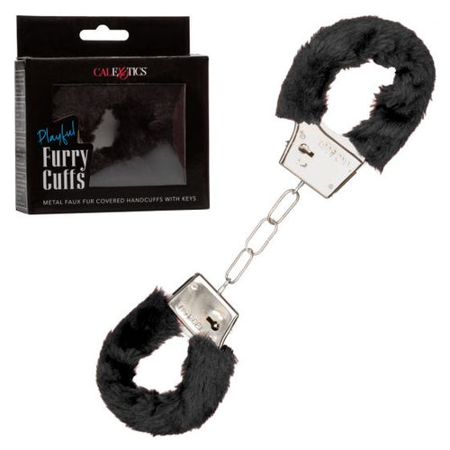 PLAYFUL FURRY CUFFS BLACK - SE265130