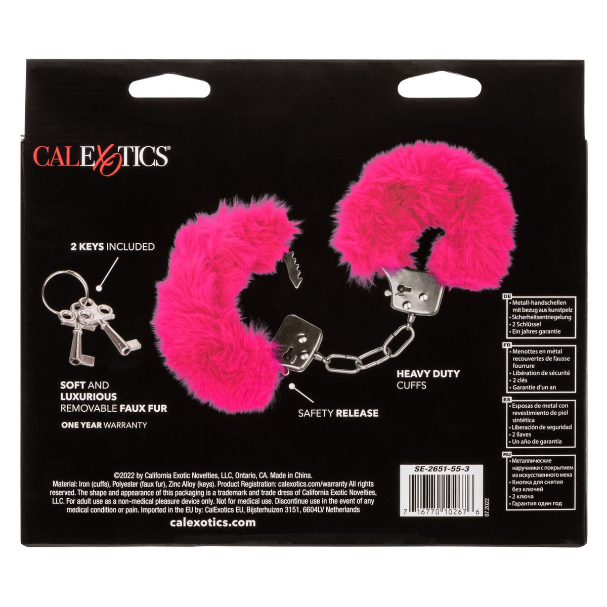 ULTRA FLUFFY FURRY CUFFS PINK - SE265155