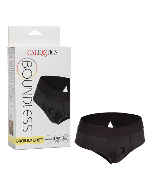 BOUNDLESS BACKLESS BRIEF S/M HARNESS BLACK - SE270109