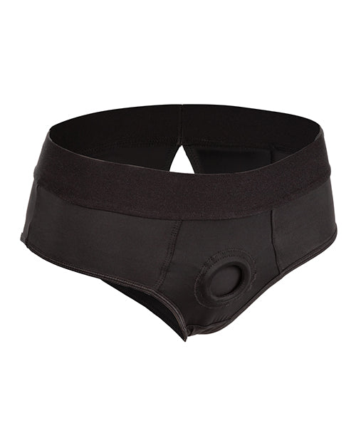 BOUNDLESS BACKLESS BRIEF S/M HARNESS BLACK - SE270109
