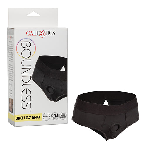 BOUNDLESS BACKLESS BRIEF S/M HARNESS BLACK - SE270109