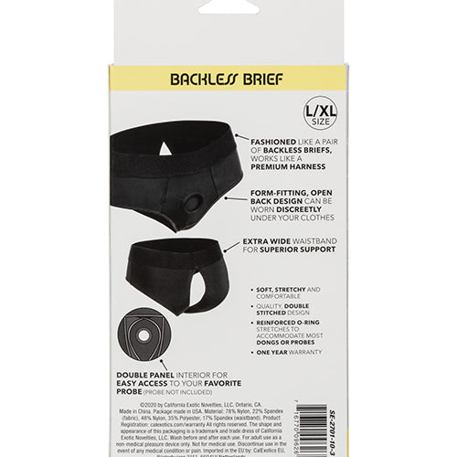 BOUNDLESS BACKLESS BRIEF L/XL HARNESS BLACK - SE270110
