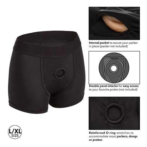 BOUNDLESS BOXER BRIEF L/XL HARNESS BLACK - SE270128