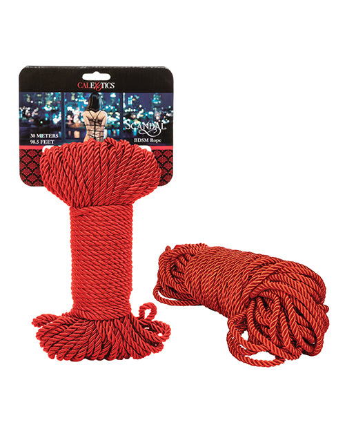 SCANDAL BDSM ROPE 30M RED - SE271197