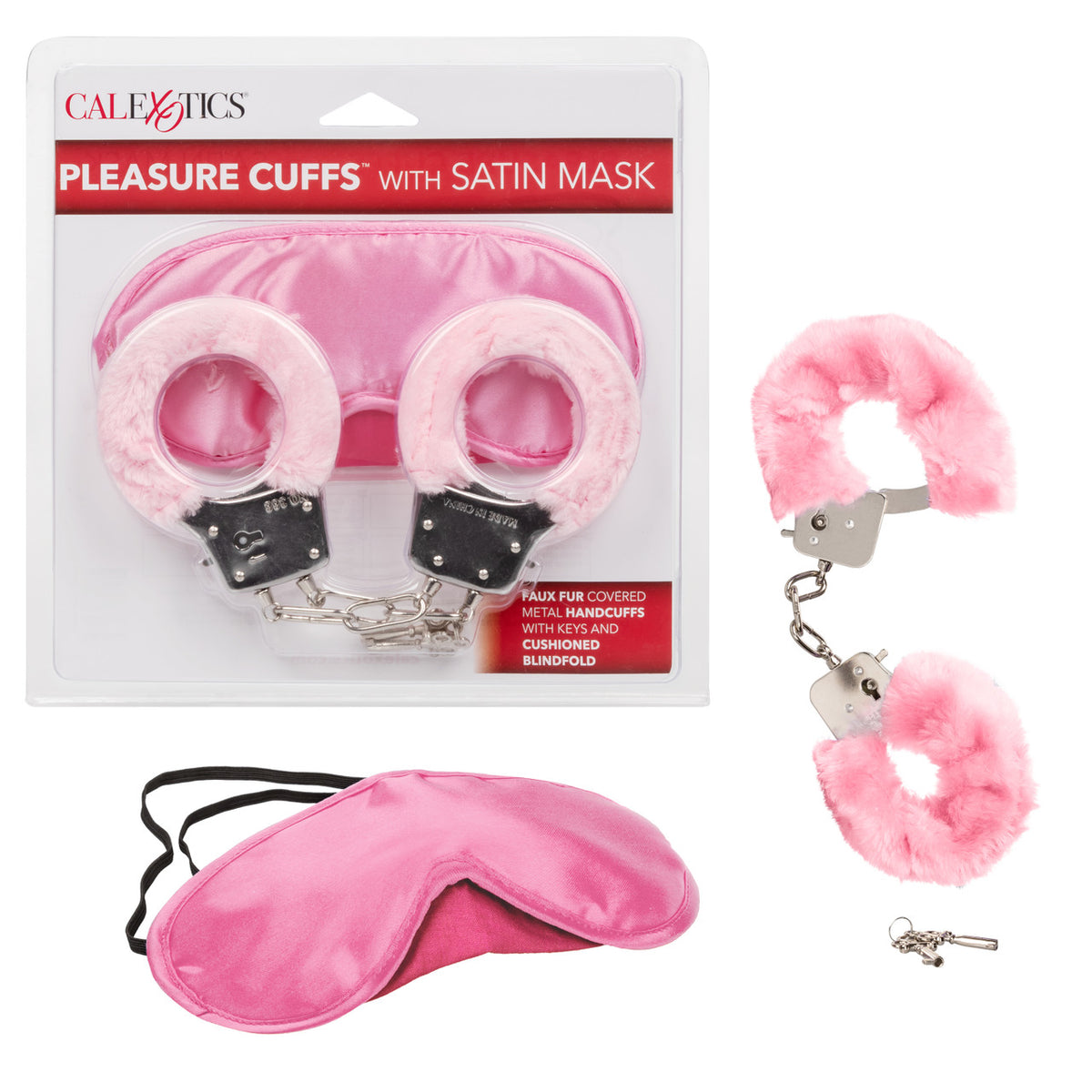 PLEASURE CUFFS W/SATIN MASK - SE274204