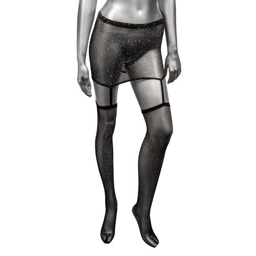 RADIANCE 1PC GARTER SKIRT W/ THIGH HIGHS - SE300150