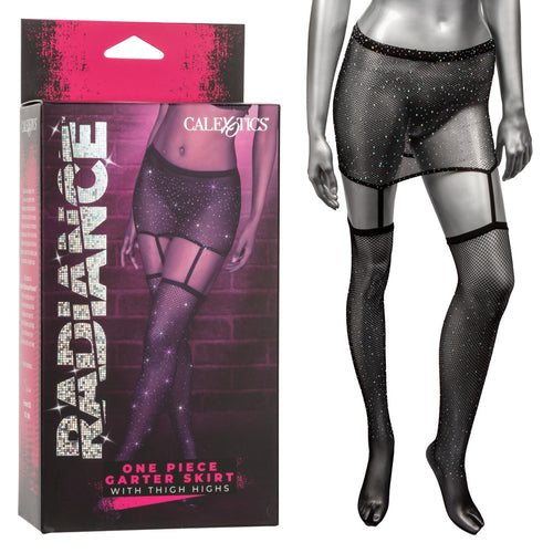 RADIANCE 1PC GARTER SKIRT W/ THIGH HIGHS - SE300150