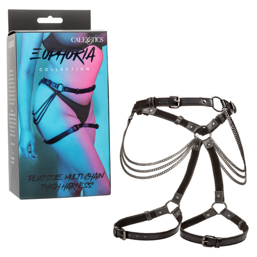 EUPHORIA PLUS SIZE MULTI CHAIN THIGH HARNESS - SE310216