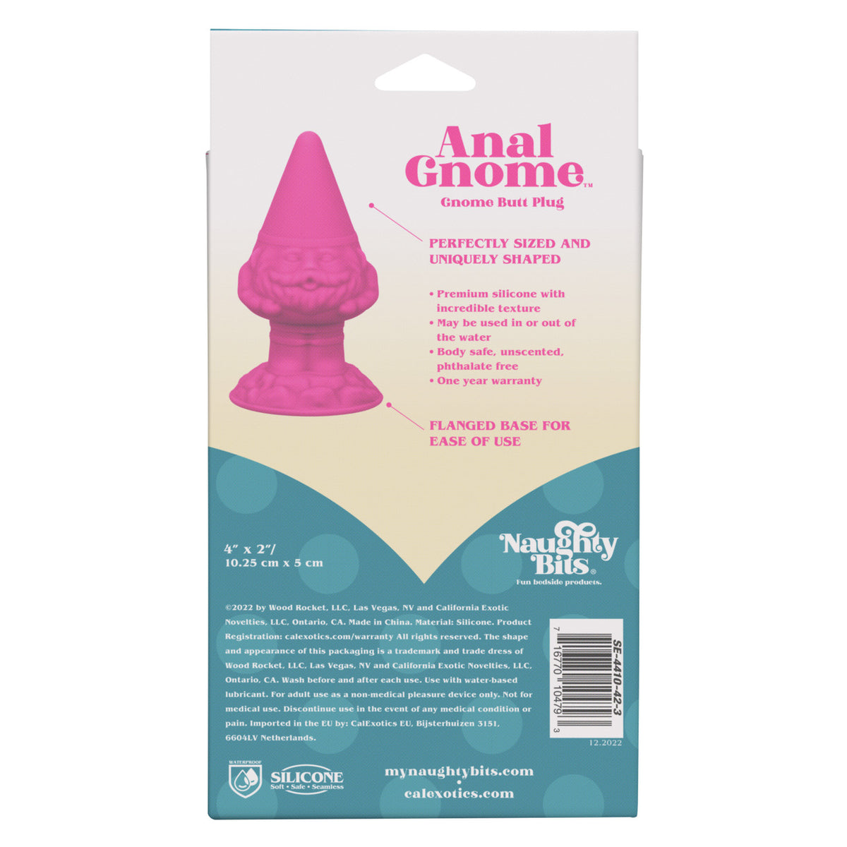 NAUGHTY BITS ANAL GNOME BUTT PLUG - SE441042