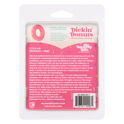 NAUGHTY BITS DICKIN' DONUTS SILICONE DONUT COCK RING - SE441050