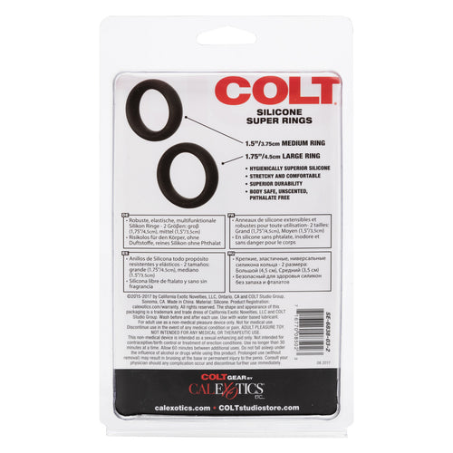 SILICONE SUPER RINGS BLACK - SE683803