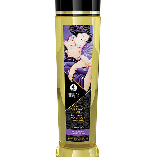MASSAGE OIL LIBIDO/EXOTIC FRUITS 8OZ - SH1202