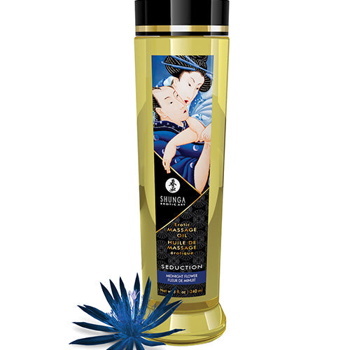 MASSAGE OIL SEDUCTION/ MIDNIGHT FLOWER 8OZ - SH1219