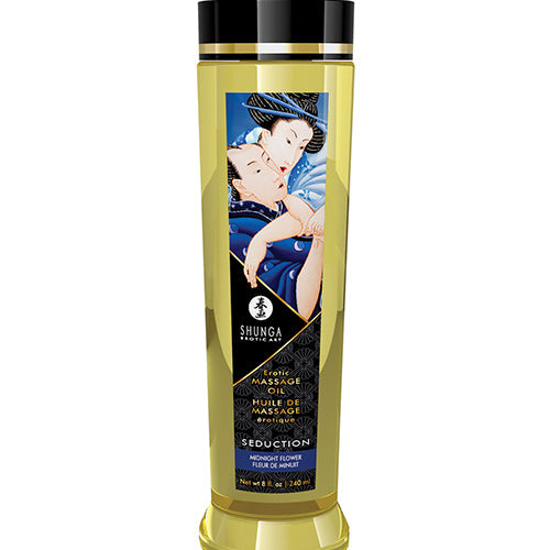 MASSAGE OIL SEDUCTION/ MIDNIGHT FLOWER 8OZ - SH1219