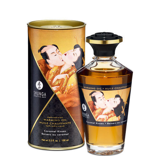 WARMING MASSAGE OIL CARAMEL KISSES 3.5 OZ - SH2215
