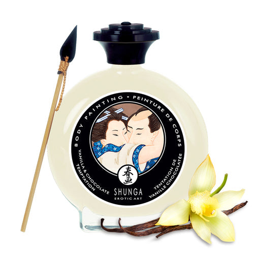 EDIBLE BODY PAINT VANILLA & CHOCOLATE TEMPTATION 3.5 OZ - SH7001