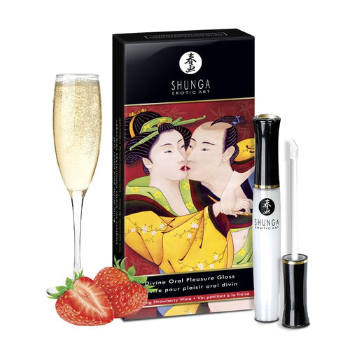 DIVINE ORAL PLEASURES LIPGLOSS SPARKLING STRAWBERRY WINE 1 OZ - SH7900
