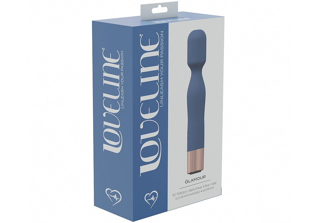 LOVELINE GLAMOUR MINI WAND BLUE - SHTLOVU022BLU