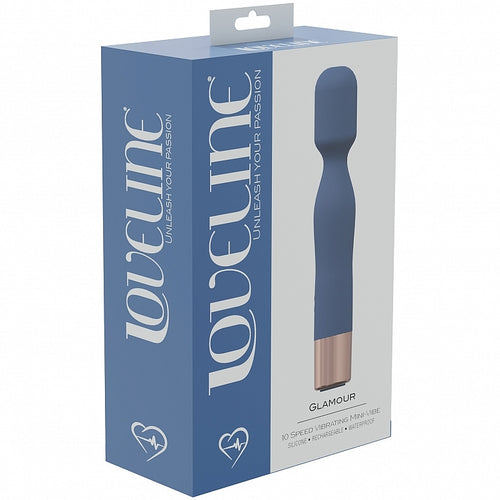 LOVELINE GLAMOUR MINI WAND BLUE - SHTLOVU022BLU