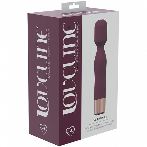 LOVELINE GLAMOUR MINI WAND BURGUNDY - SHTLOVU022BUR