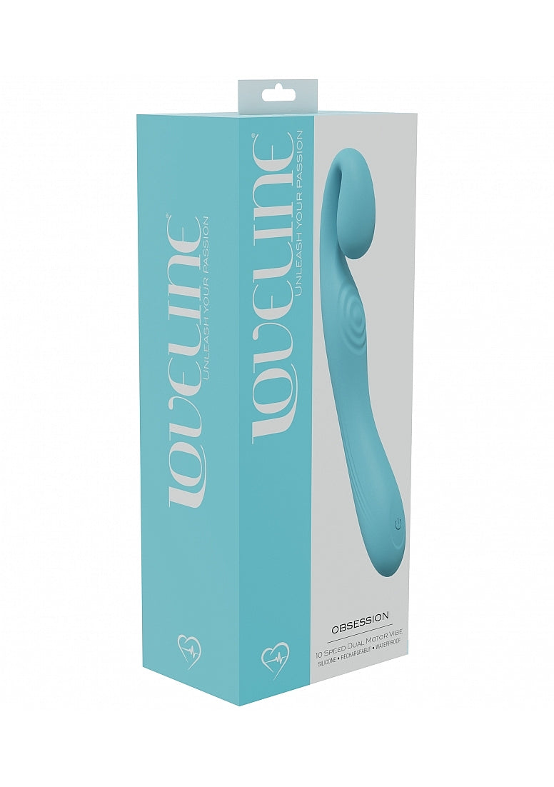 LOVELINE OBSESSION DUAL MOTOR VIBE BLUE - SHTLOVU011BLU