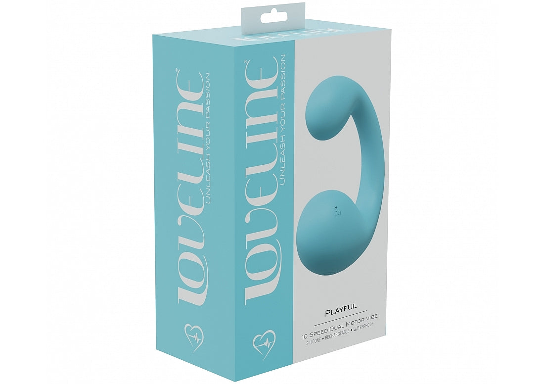 LOVELINE PLAYFUL DUAL MOTOR VIBE BLUE - SHTLOVU013BLU