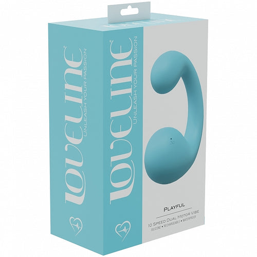 LOVELINE PLAYFUL DUAL MOTOR VIBE BLUE - SHTLOVU013BLU