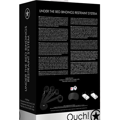UNDER BED BINDINGS RESTRAINT KIT BLACK - SHTOU376BLK