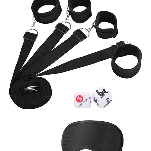 UNDER BED BINDINGS RESTRAINT KIT BLACK - SHTOU376BLK
