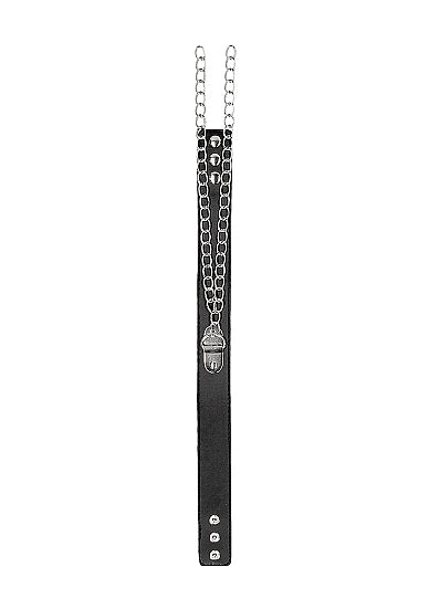 B&W COLLAR W/ HANDCUFFS STRAPS & CHAIN - SHTOU670BLK