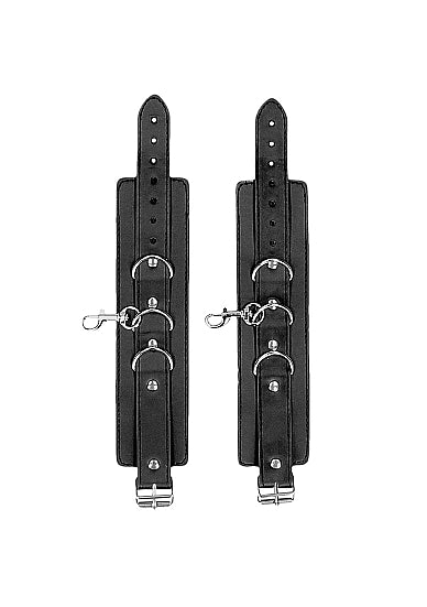 B&W COLLAR W/ HANDCUFFS STRAPS & CHAIN - SHTOU670BLK