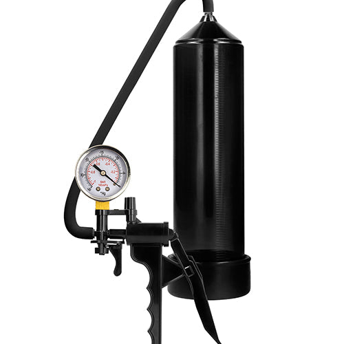 PUMPED ELITE BEGINNER PUMP W/ PSI GAUGE BLACK - SHTPMP045BLK
