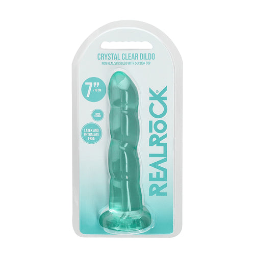 REALROCK NON-REALISTIC 7IN DILDO TURQUOISE - SHTREA110TUR