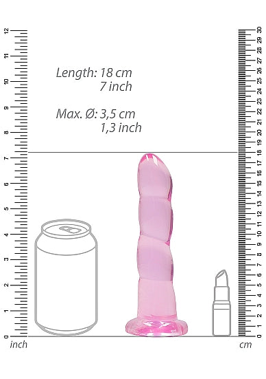 REALROCK NON-REALISTIC 7IN DILDO PINK - SHTREA110PNK