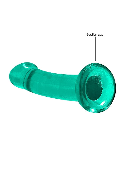 REALROCK NON REALISTIC DILDO W SUCTION CUP 6.7IN TURQUOISE - SHTREA111TUR