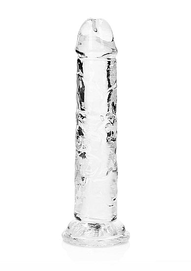 REALROCK STRAIGHT REALISTIC 7 IN DILDO TRANSPARENT - SHTREA152TRA