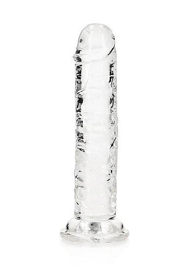 REALROCK STRAIGHT REALISTIC 7 IN DILDO TRANSPARENT - SHTREA152TRA