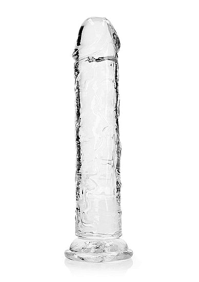 REALROCK STRAIGHT REALISTIC 9 IN DILDO TRANSPARENT - SHTREA154TRA