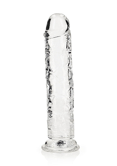 REALROCK STRAIGHT REALISTIC 9 IN DILDO TRANSPARENT - SHTREA154TRA