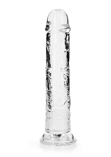 REALROCK STRAIGHT REALISTIC 9 IN DILDO TRANSPARENT - SHTREA154TRA