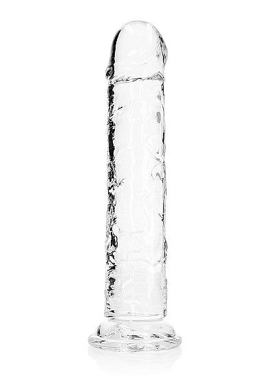 REALROCK REALISTIC STRAIGHT DILDO 11IN TRANSPARENT - SHTREA156TRA