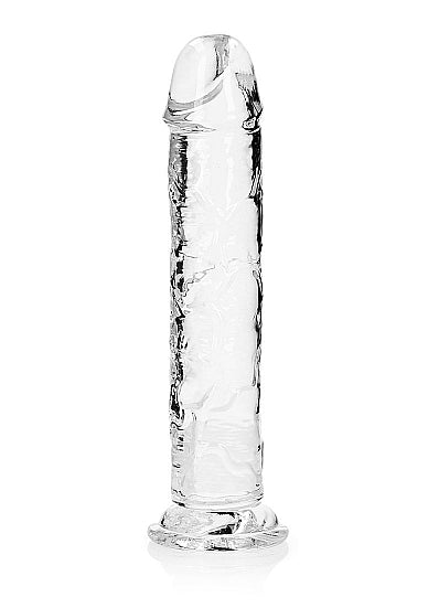 REALROCK REALISTIC STRAIGHT DILDO 11IN TRANSPARENT - SHTREA156TRA